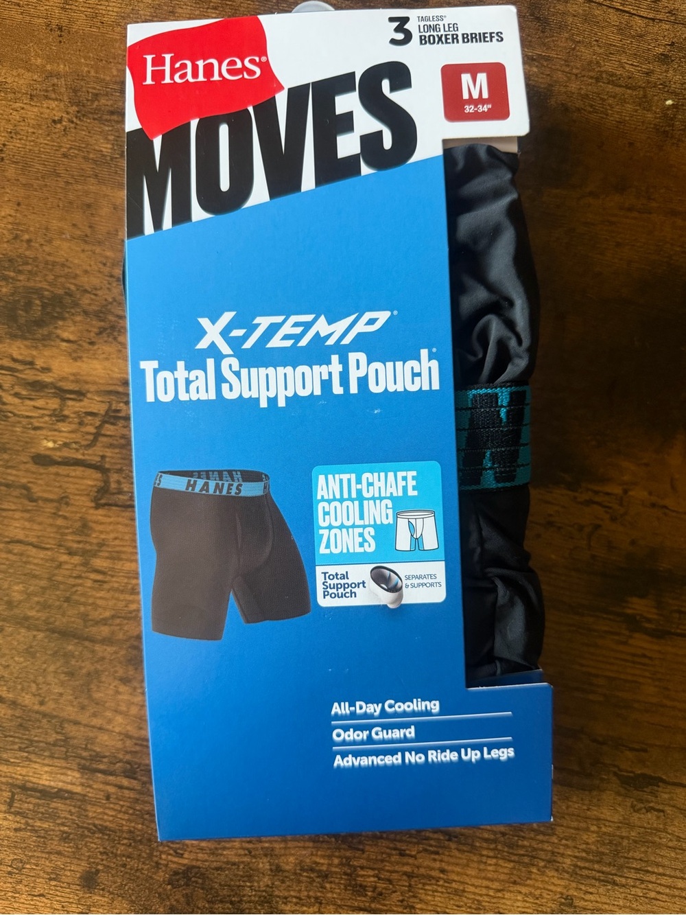 Hanes x temp total support pouch long leg boxerbriefs